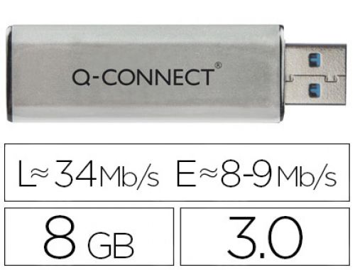 Pen drive usb q-connect flash 8gb 3.0 , Q-connect , 75564 , 5705831163683